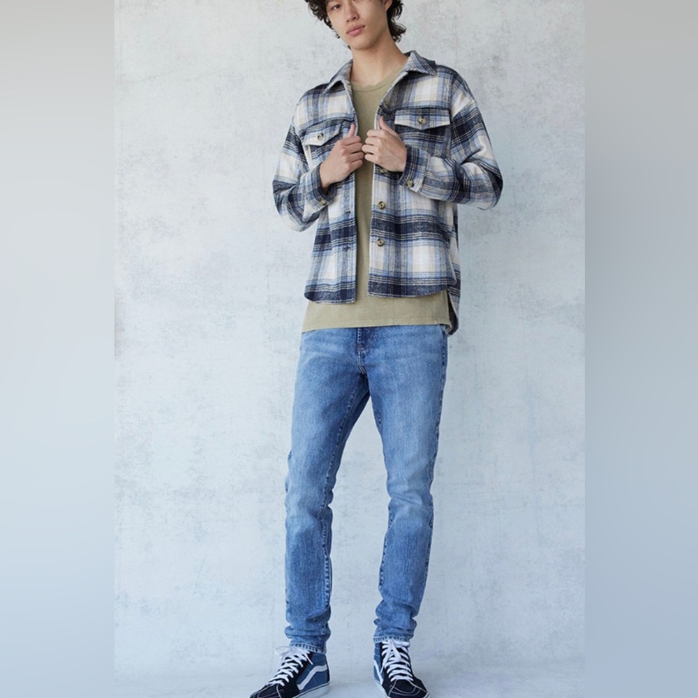PacSun Medium Indigo Stacked Skinny Jeans